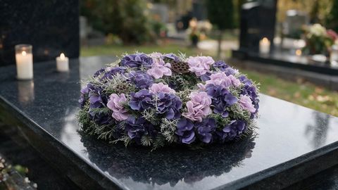 Wianek nagrobny „Purpura"
